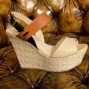 Bruno Menegatti Platform Wedge Leather Sandal